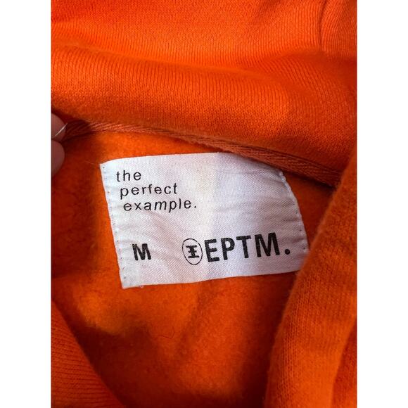 EPTM Mens Orange Paisley Hoodie Street Style Size M - Picture 6 of 6